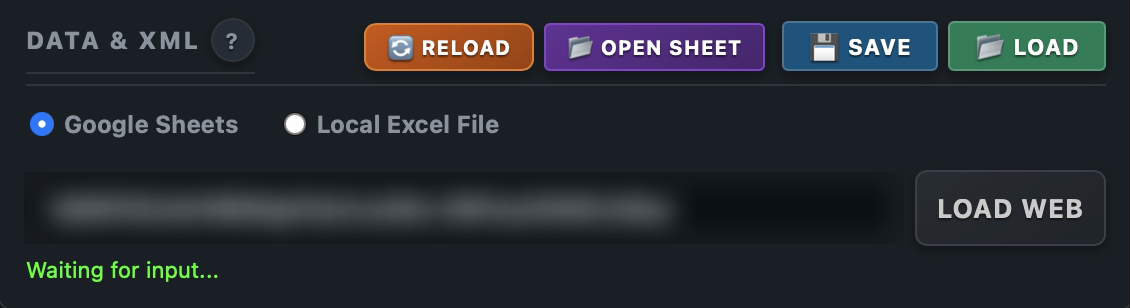 The Data section