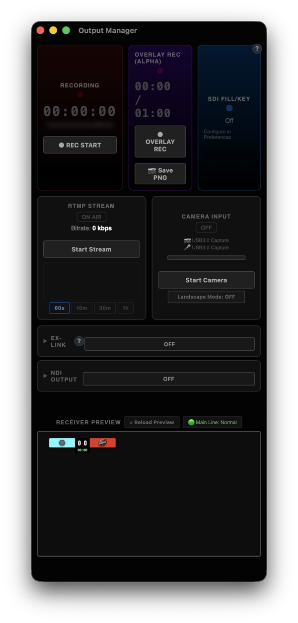 Output Manager